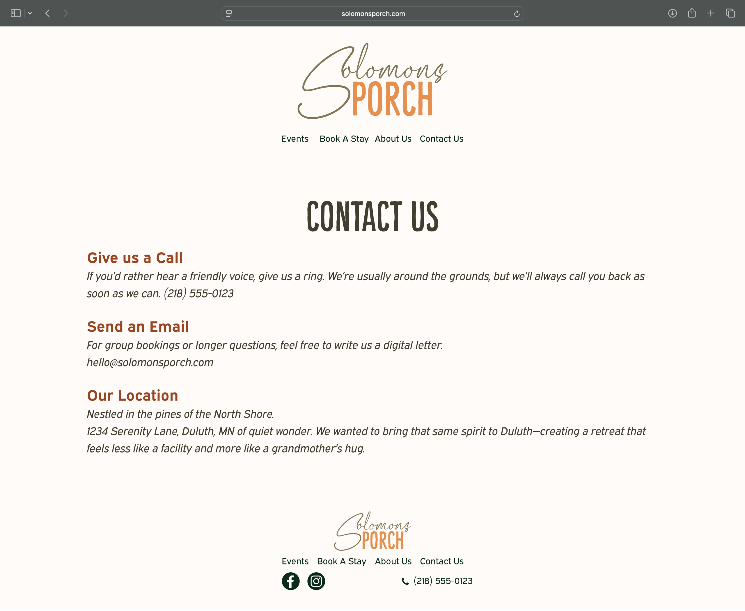 Solomons Porch Website Mockup-04 Solomons Porch Website Mockup-04